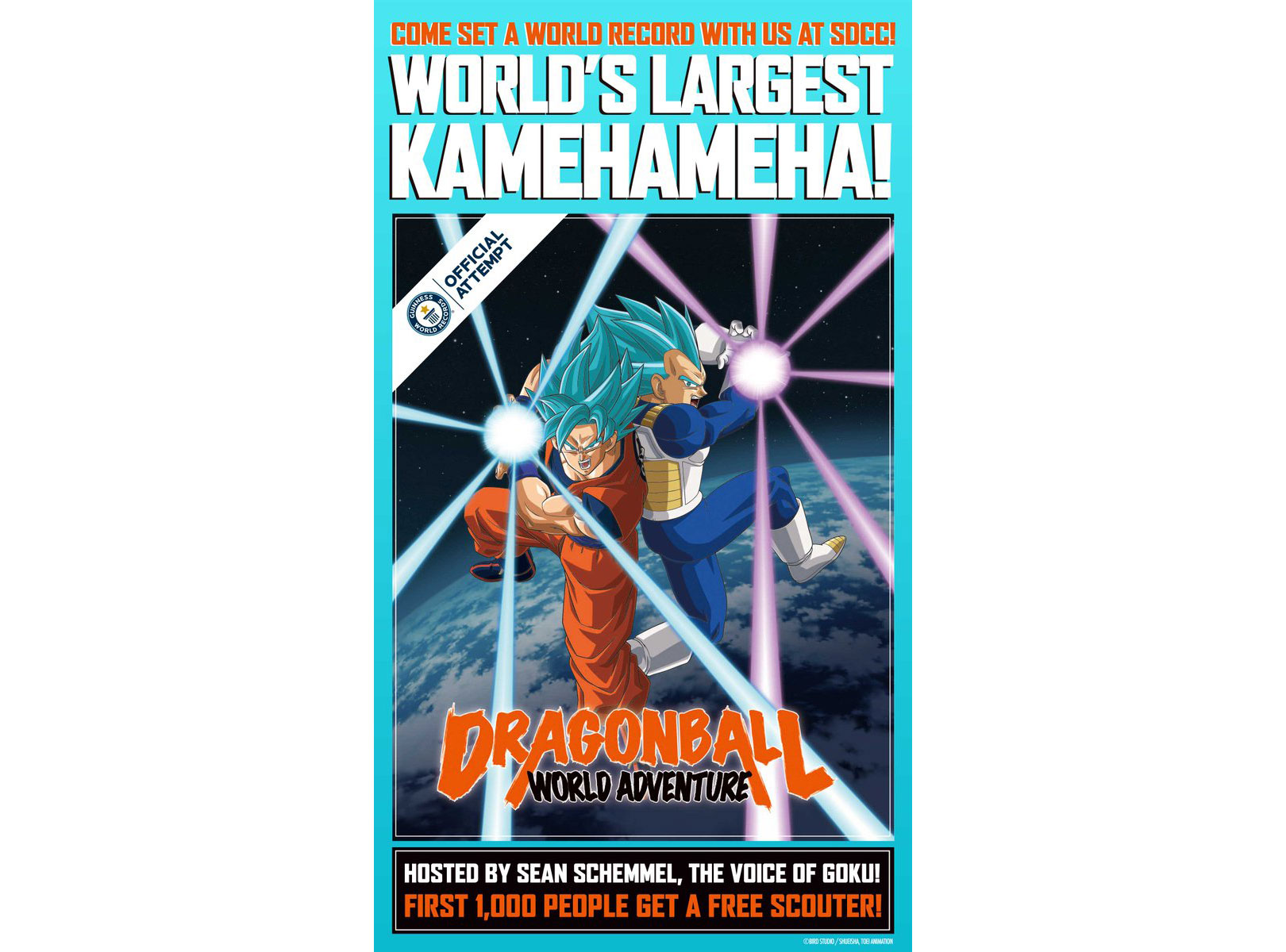 GUINNESS WORLD RECORD ATTEMPT FOR WORLD’S LARGEST KAMEHAMEHA KICKS OFF DRAGON BALL WORLD ADVENTURE AT SAN DIEGO COMIC CON